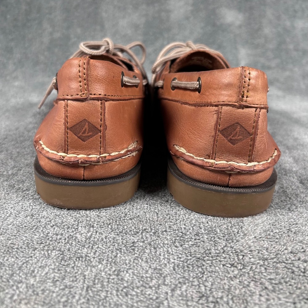 Sperry Top Sider Boat Shoes Mens 11M Brown Leather Classic Lace Up - Picture 6 of 11